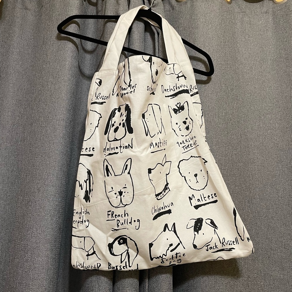 Dog breed tote bag